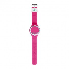 OROLOGIO ZITTO LED COLLEZIONE SQUBA GOMMA/SILICONE  FUXIA/BIANCO