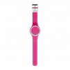 OROLOGIO ZITTO LED COLLEZIONE SQUBA GOMMA/SILICONE  FUXIA/BIANCO