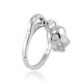 Anello Donna Regolabile In Argento 925% Con Charms Campanella Portafortuna - 1