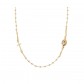 Collana Rosario donna/uomo argento 925% colore oro giallo - Ananda925 -