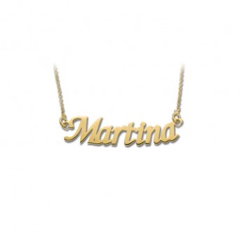 Collana Donna Con Nome Personalizzabile In Oro Giallo 18 Kt- Realizziamo Tutti I Nomi" - 1