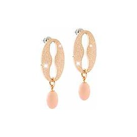 Orecchini donna pendenti bronzo colore oro rosa Rebecca gioielli Collezione Amalfi Ref: BAFOBR02
