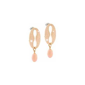 Orecchini donna pendenti bronzo colore oro rosa Rebecca gioielli Collezione Amalfi Ref: BAFOBR02