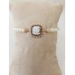 Bracciale donna in argento 925% dorato con perle e cammeo  B11-G Cameo Italiano