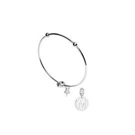 Bracciale Donna Rigido Rebecca con charms lettera -M- My World