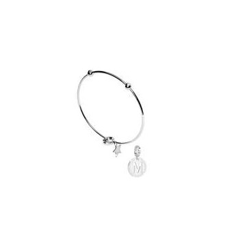 Rebecca Bracciali Donna Rigido con charms lettera -M- My World