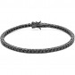 Bracciale Tennis Uomo Total Black Argento 925% CM. 19 MM.04