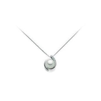 Collana Donna Perle coltivate col. bianco da mm. 4.5-5  Yukiko PCL4900Y oro 750%