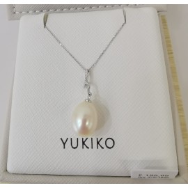 Collana Donna Perle coltivate col. bianco da mm. 4.5-5  Yukiko PCL4900Y oro 750%