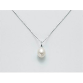 Collana Donna Perle coltivate col. bianco da mm. 4.5-5  Yukiko PCL4900Y oro 750%