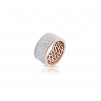 Anello donna a fascia in argento 925% rosè con pietre multicolor Sogni AN095RB/18