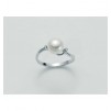 Anello Donna “Perle” Yukiko in oro Bianco 375% con Perla da mm. 7-7.5 LI320YX