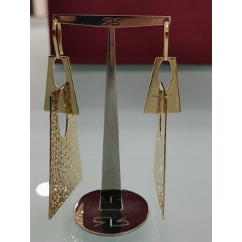 Orecchini Donna Rebecca Collezione Femme con due trapezi pendenti diamantati