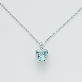 Collana donna Yukiko Gemma del cielo Oro 375% Topazio e diamanti CLD4109YX