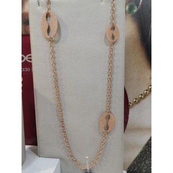Orecchini donna pendenti bronzo colore oro rosa Rebecca gioielli Collezione Amalfi Ref: BAFOBR02