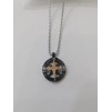 Collana Uomo Ananda Steel Rosa dei venti smaltata AS-ABRS25B