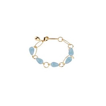 Bracciale Donna In Bronzo Dorato Con Coralli Multicolor BTUBOM09 - Rebecca