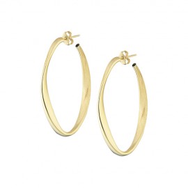 Orecchini Donna Itaca Marcello Pane Ref: ORGR 005 forma ovali in argento 925 % doroto