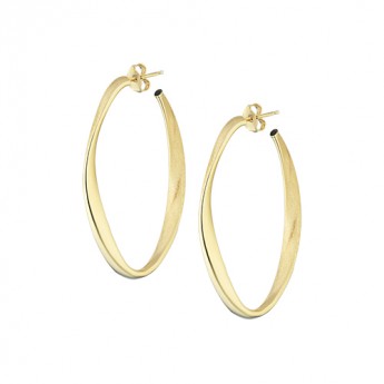 Orecchini Donna Itaca Marcello Pane Ref: ORGR 005 forma ovali in argento 925 % doroto