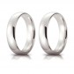 Fede Nuziale Unoaerre Ref-50 Afc1 Comoda 5 Mm. Oro Bianco 18 Kt