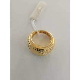 Anello Donna in argento 925% colore oro giallo lavorazione sfaccettata Marcello Pane Ref-ANP001