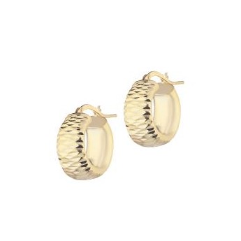Orecchini Donna a cerchio in Argento 925% dorato Marcello Pane ref-ORGO 15
