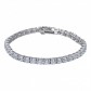 Bracciale Tennis Uomo/Donna In Argento 925% Rodiato Con Zirconi Gioja Gioielli ref-J-STN0010210