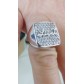 Anello donna Chevalier LIU JO in argento 925% con pave' di cristalli bianchi e logo in rilievo LJ258M16