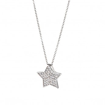 Collana Donna In Argento 925% Con Pendente Stella CLMS023