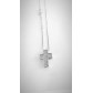 Collana Donna pendente croce in argento 925% e zirconi cubic bianchi ref- J-SCD3487