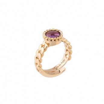 Anello Donna Rebecca Cocktail con pietre idrotermale colorata BCOAOM16