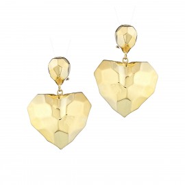 Orecchini Donna Marcello Pane Gioielli in argento 925% dorato Cuore | Honey Collection