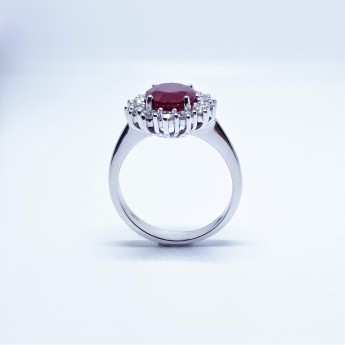 Anello Donna Trilogy in Oro Bianco 18kt con 0,15 ct diamanti Col.F Purez. VS  Ref- DL3BT4P/15