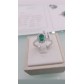 Anello Donna Princess Ring Classic con Smeraldo e Diamanti in oro 18kt