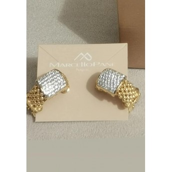 Orecchini Donna MARCELLO PANE in argento 925% dorato collez.Twist - ORFO024