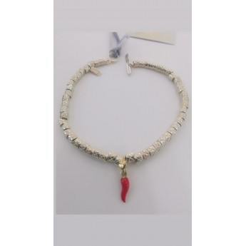 Bracciale Donna Dodo Mariani in argento 925% con charms smaltato portafortuna