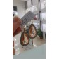 Orecchini Donna pendenti in argento 925% con pietre idrotermali ematite a goccia