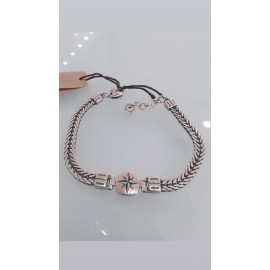  Bracciale Uomo in argento 925% rodio oro bianco  Ananda 925 ref: A-BR413B