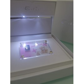 Lettera in oro giallo 18 kt. Eilat Blister con scatola regalo led
