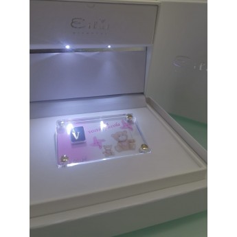Lettera in oro giallo 18 kt. Eilat Blister con scatola regalo led