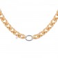 Bracciale donna Diva con doppie maglie mix Bracciale catena chanel con maglie mix. Lega leggera placcata in oro 24KT