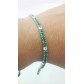 Bracciale Uomo Tennis in acciaio con zirconi Verdi/bianchi AS-JBRU33