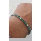Bracciale Uomo Tennis in acciaio con zirconi Verdi/bianchi AS-JBRU33