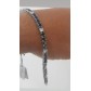 Bracciale Uomo Tennis in acciaio con zirconi Neri/bianchi AS-JBRU3347B