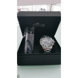Orologio Uomo lotus in acciaio con doppio cinturino in gomma silicone