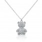 Collana Donna Teddy in argento 925, tenera, luminosa ed elegante.