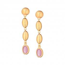 Orecchini donna Marcello Pane Gioielli collezione Sassi Oval - Itaca Colors ORML 029