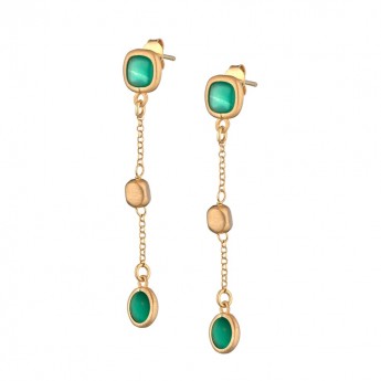 Orecchini Donna pendenti Marcello Pane Gioielli collezione Emerald Life - Itaca Colors