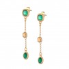 Orecchini Donna pendenti Marcello Pane Gioielli collezione Emerald Life - Itaca Colors