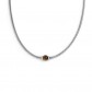 Collana catena snake con sfera centrale bianca perla Ref-13CO0153-V